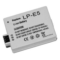 Литий-ионный аккумулятор для Canon LP-E5. Емкость: 1080mAh