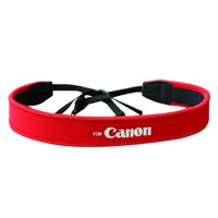 Шейный ремень для фотоаппаратов Canon, красный (неопрен)
