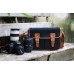 Винтажная холщевая сумка HaTe H120/H110 с кожаным ремешком для зеркальной камеры и объектива